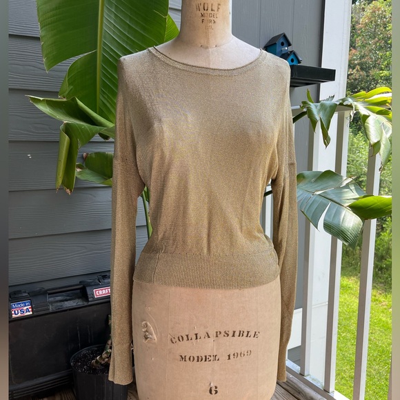 Rag & Bone Shimmering Gold Top - Picture 2 of 5